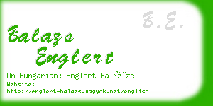 balazs englert business card